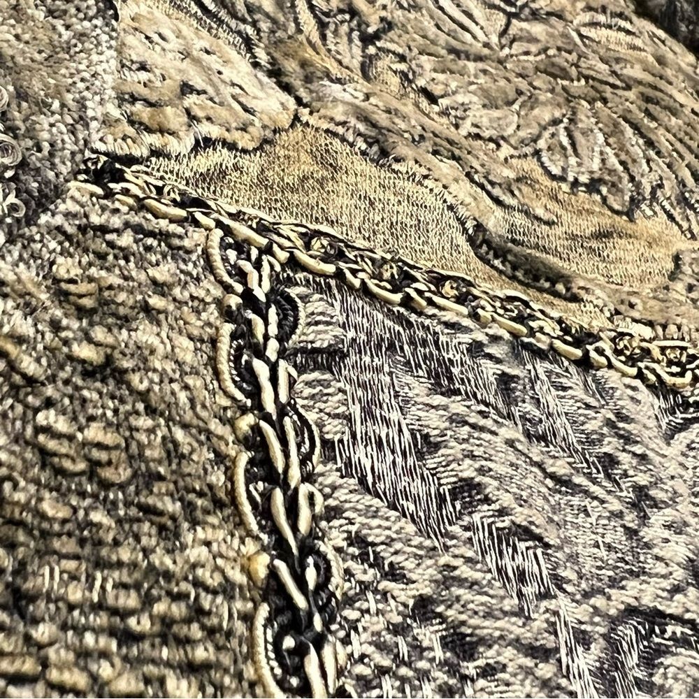 Flashback Velour Patchwork Blazer Jacket Size Sma… - image 13